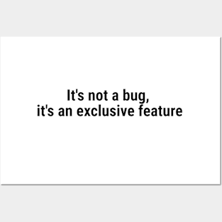 It's not a bug, it's an exclusive feature Black Posters and Art